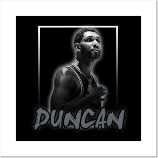 Tim Duncan\\Basketball Legend Vintage Style Posters and Art